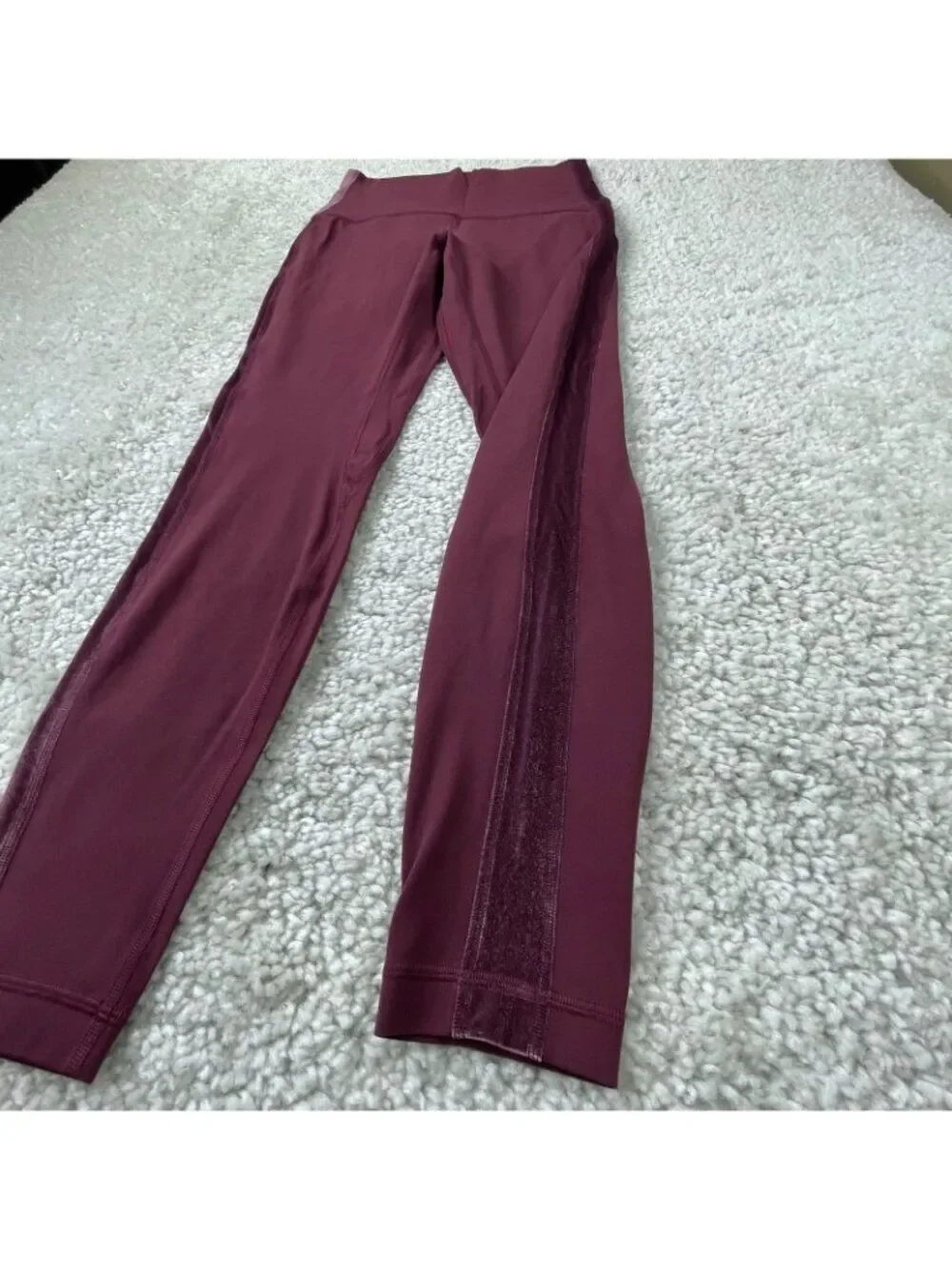 Lululemon Align Super High Rise Pant Legging Velvet Garnet Red Womens 8